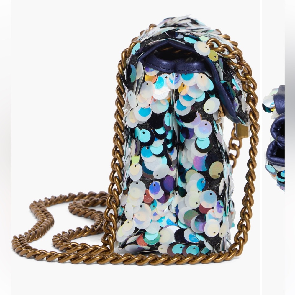 Kurt GeigerLondon Mini Brixton Sequin Crossbody Chain Strap Bag NWT - Picture 4 of 8